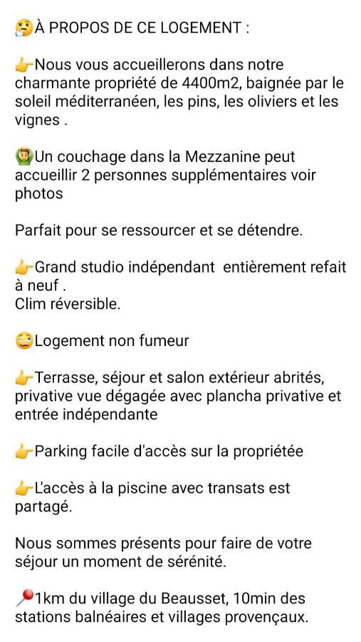 Logement La Belle Provence Le Beausset Dış mekan fotoğraf